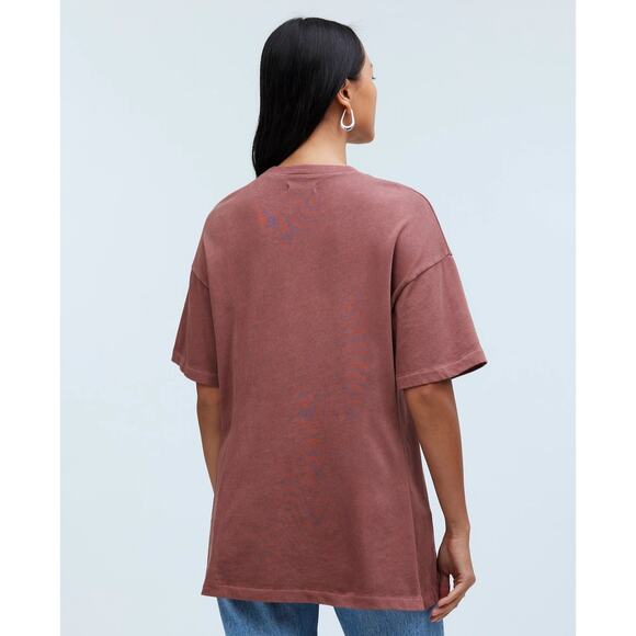 New W/Defect Madewell Garment-Dyed Oversized Pocket Tee Size Medium - Picture 3 of 7